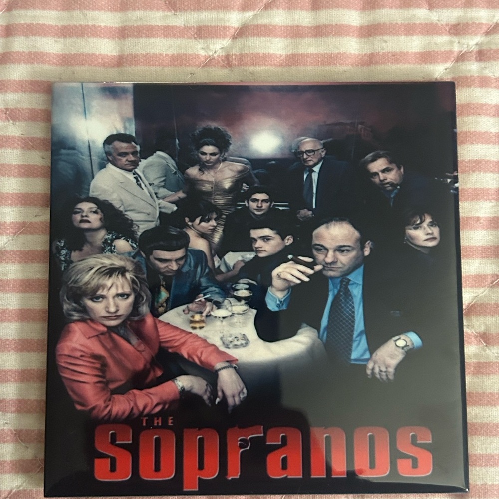The Sopranos Cast Art Tile - Red & Black